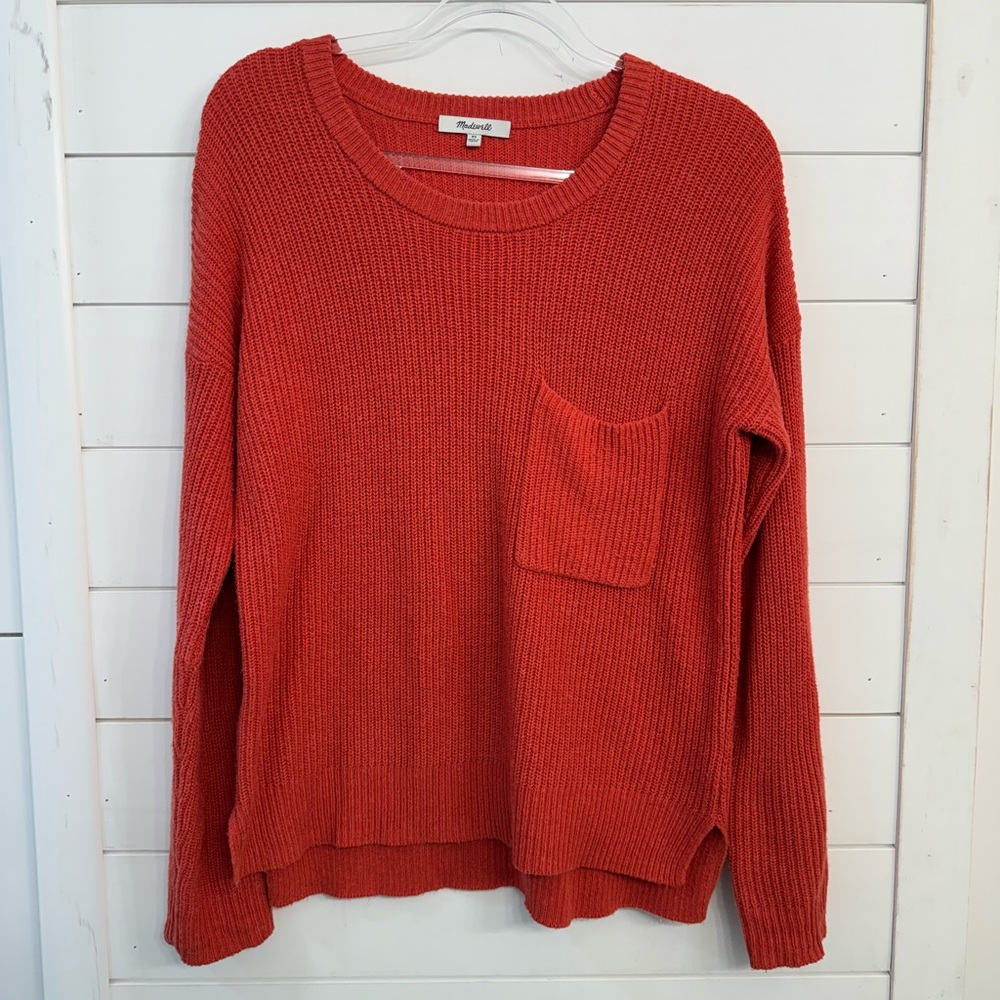 Madewell sweater with pocket, XS